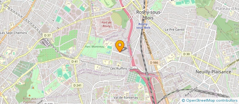 localisation de l'entreprise MONSIEUR HAMZA IBRAHIM  MONTREUIL