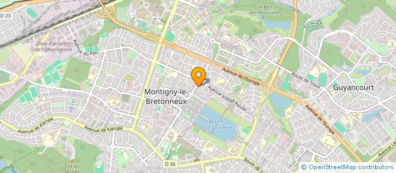 localisation de l'entreprise MONSIEUR HAMZA KALIL  MONTIGNY-LE-BRETONNEUX