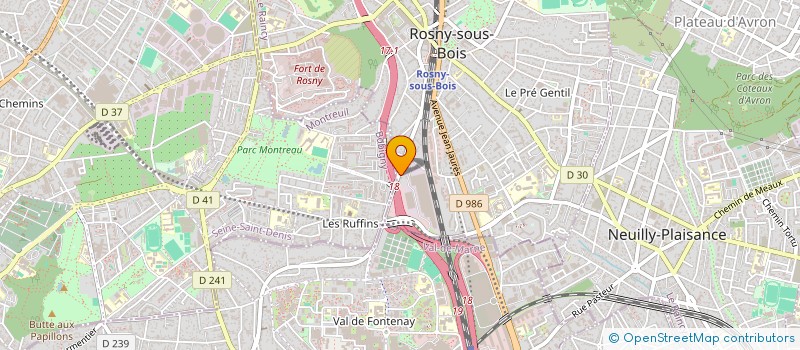 localisation de l'entreprise MONSIEUR HAMZA KHAN à ROSNY-SOUS-BOIS