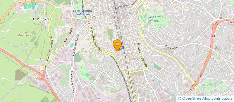 localisation de l'entreprise MONSIEUR HAMZA KHENNOUF  SAINT-ETIENNE