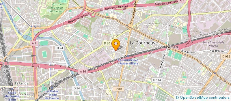 localisation de l'entreprise MONSIEUR HAMZA KIDOUCHIM à LA COURNEUVE