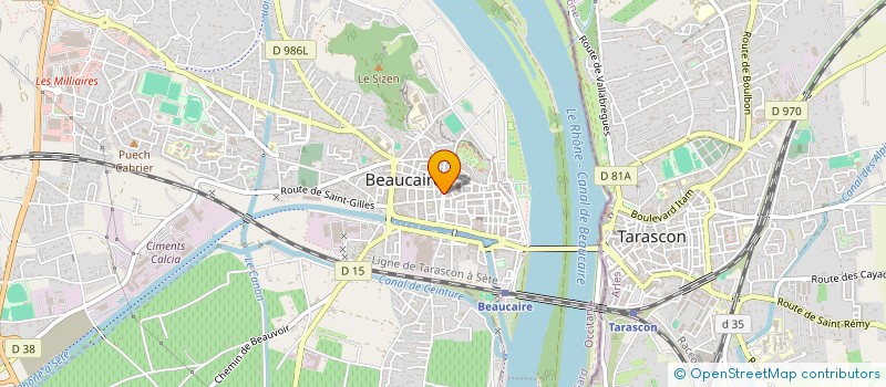 localisation de l'entreprise MONSIEUR HAMZA LIOU  BEAUCAIRE