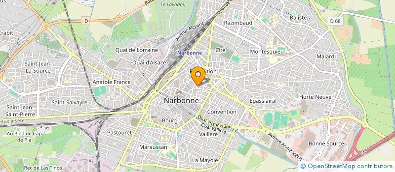 localisation de l'entreprise MONSIEUR HAMZA MAMNOUN à NARBONNE
