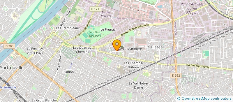 localisation de l'entreprise MONSIEUR HAMZA MARZOUGUI  SARTROUVILLE