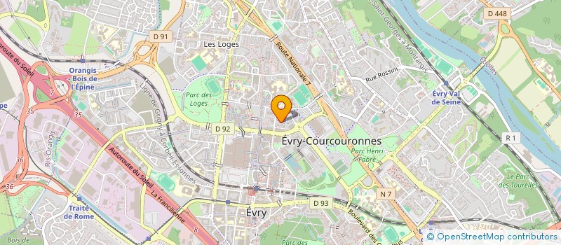 localisation de l'entreprise MONSIEUR HAMZA MECHDALI  EVRY-COURCOURONNES