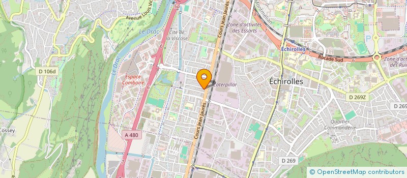 localisation de l'entreprise MONSIEUR HAMZA MHAMDI  ECHIROLLES