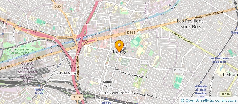 localisation de l'entreprise MONSIEUR HAMZA MILOUD  BONDY