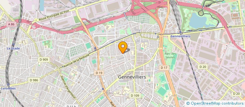 localisation de l'entreprise MONSIEUR HAMZA MOSTEFAOUI à GENNEVILLIERS