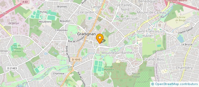 localisation de l'entreprise MONSIEUR HAMZA MOUHAMMADOU  GRADIGNAN