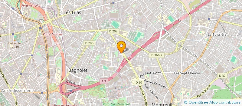 localisation de l'entreprise MONSIEUR HAMZA NAAS à BAGNOLET