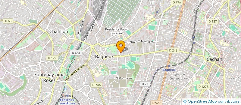 localisation de l'entreprise MONSIEUR HAMZA NOUI à BAGNEUX