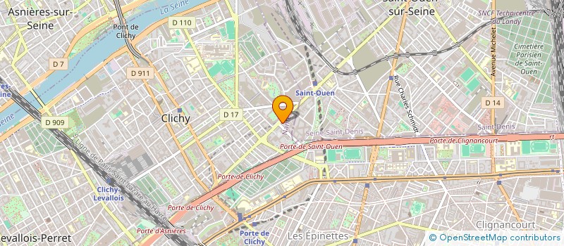 localisation de l'entreprise MONSIEUR HAMZA OUN à CLICHY