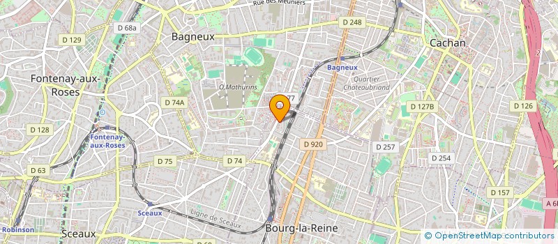 localisation de l'entreprise MONSIEUR HAMZA RAGOUB à BOURG-LA-REINE