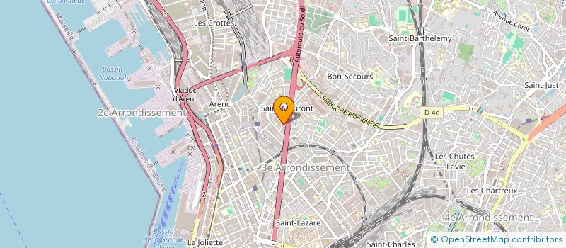 localisation de l'entreprise MONSIEUR HAMZA ROUBECHE  MARSEILLE