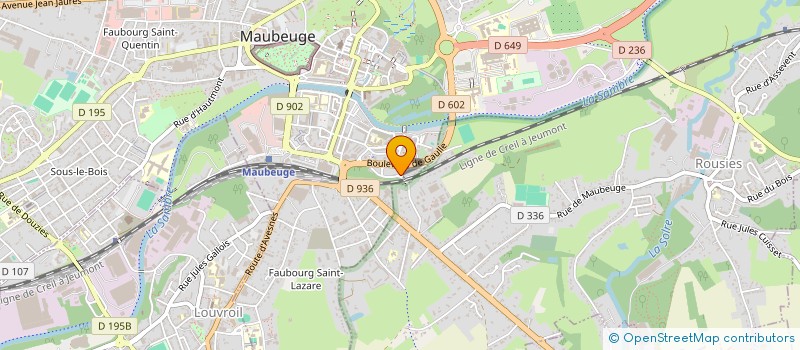 localisation de l'entreprise MONSIEUR HAMZA SAIAH  MAUBEUGE