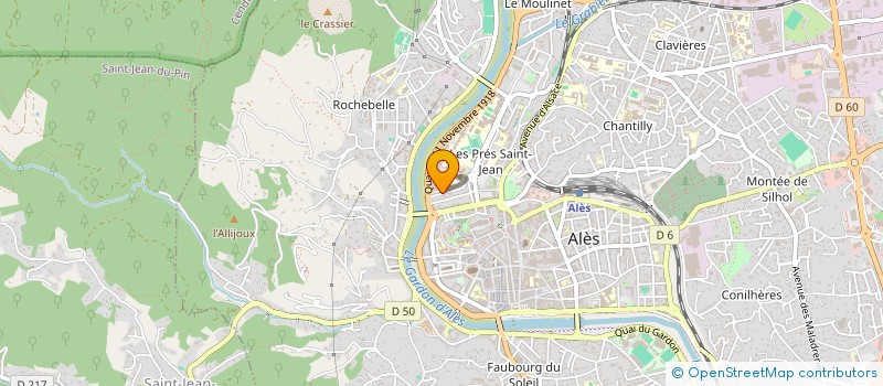 localisation de l'entreprise MONSIEUR HAMZA SEBAA à ALES