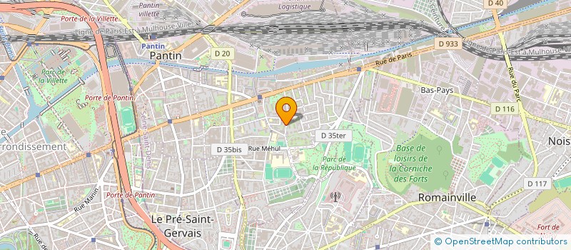 localisation de l'entreprise MONSIEUR HAMZA SNOUSI  PANTIN