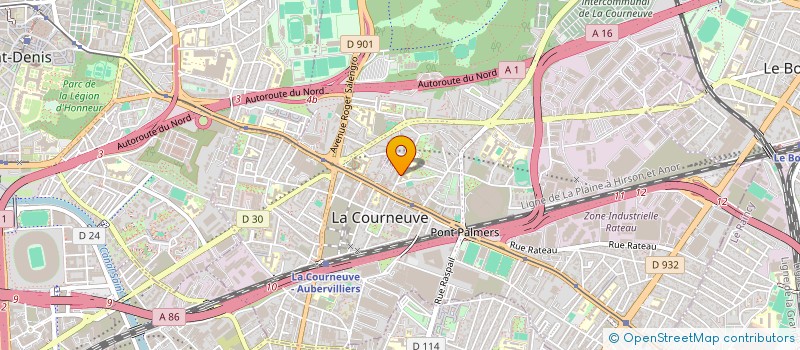 localisation de l'entreprise MONSIEUR HAMZA TIMERA à LA COURNEUVE