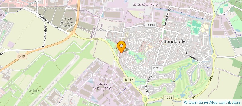 localisation de l'entreprise MONSIEUR HAMZA TOURE  BONDOUFLE