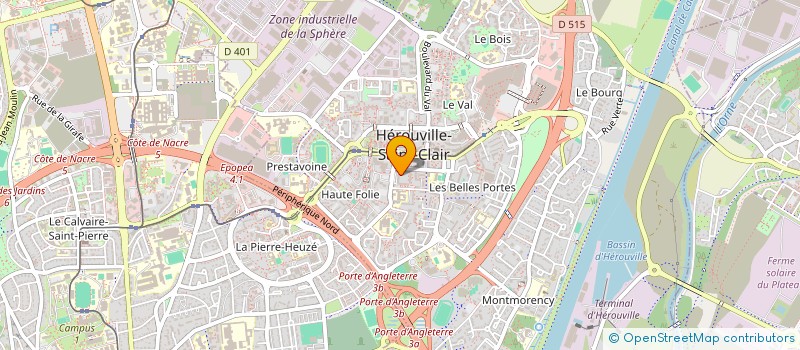 localisation de l'entreprise MONSIEUR HAMZA YAGDI  HEROUVILLE SAINT CLAIR