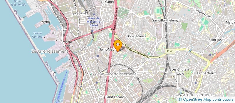 localisation de l'entreprise MONSIEUR HAMZA YAHIA CHERIF à MARSEILLE