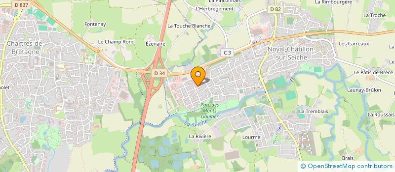 localisation de l'entreprise MONSIEUR HAMZA ZEROUALI à NOYAL-CHATILLON-SUR-SEICHE