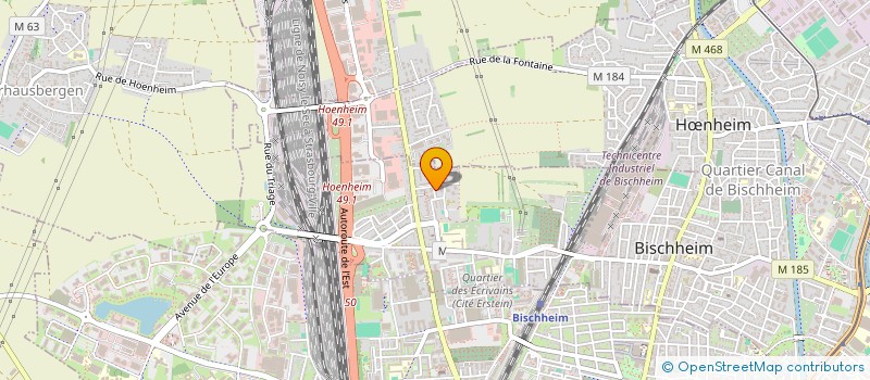 localisation de l'entreprise MONSIEUR HAMZALLAH SHINWARI  BISCHHEIM