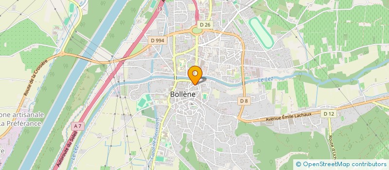 localisation de l'entreprise MONSIEUR HAMZZA BOURASSINE  BOLLENE