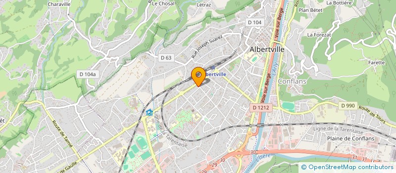 localisation de l'entreprise MONSIEUR HANAFI MAHDJOUB  ALBERTVILLE