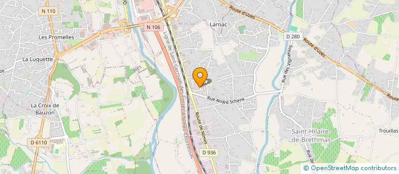 localisation de l'entreprise MONSIEUR HANAFI MEZGHANNA  SAINT-HILAIRE-DE-BRETHMAS