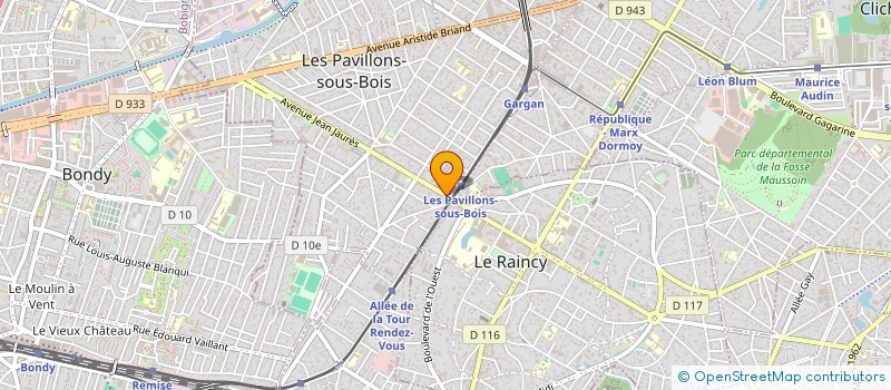 localisation de l'entreprise MONSIEUR HANAFI OUKACI  LES PAVILLONS-SOUS-BOIS