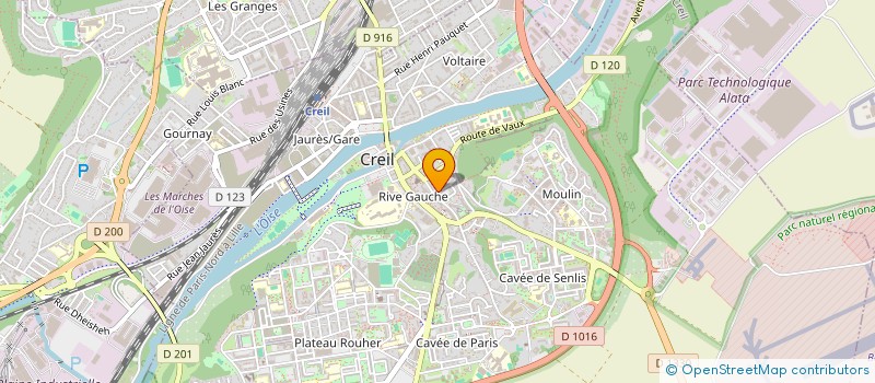 localisation de l'entreprise MONSIEUR HANANE EL AOUNI  CREIL