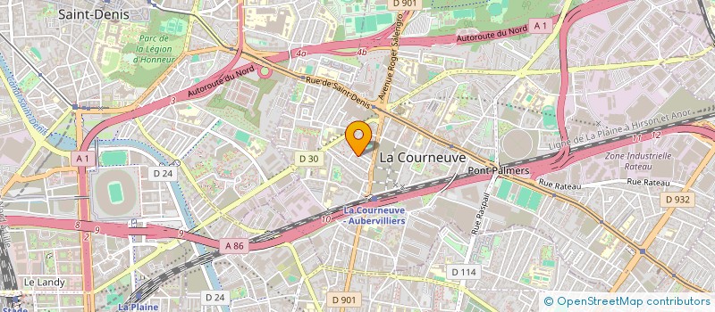 localisation de l'entreprise MONSIEUR HANI AHMED à LA COURNEUVE