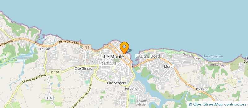 localisation de l'entreprise MONSIEUR HANI AZAR à LE MOULE