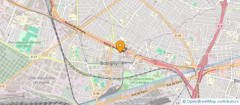 localisation de l'entreprise MONSIEUR HANI AZZOUT  BOBIGNY