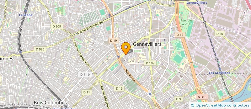 localisation de l'entreprise MONSIEUR HANI BELKHIR  GENNEVILLIERS