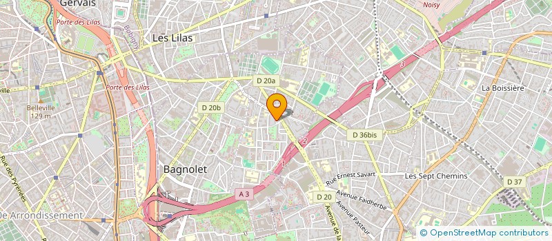 localisation de l'entreprise MONSIEUR HANI OUALHA à BAGNOLET