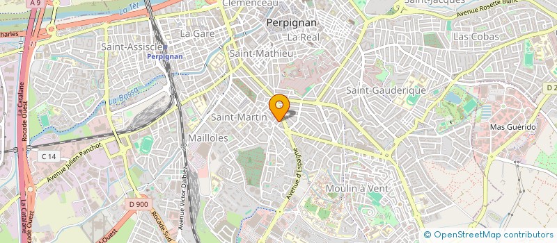 localisation de l'entreprise MONSIEUR HANI SAIM  PERPIGNAN