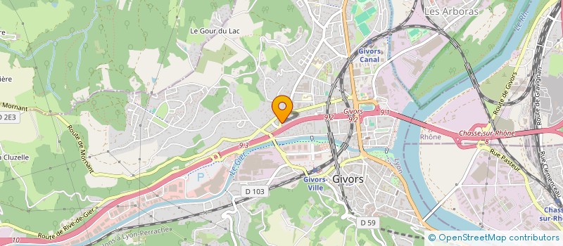 localisation de l'entreprise MONSIEUR HANIFI ALKIN à GIVORS