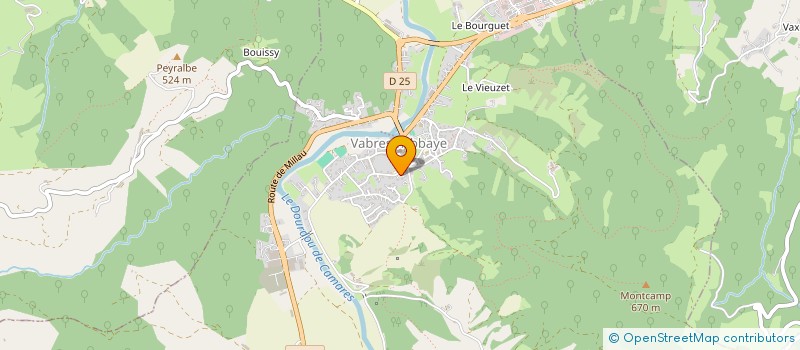 localisation de l'entreprise MONSIEUR HANIFI OTUK  VABRES-L'ABBAYE