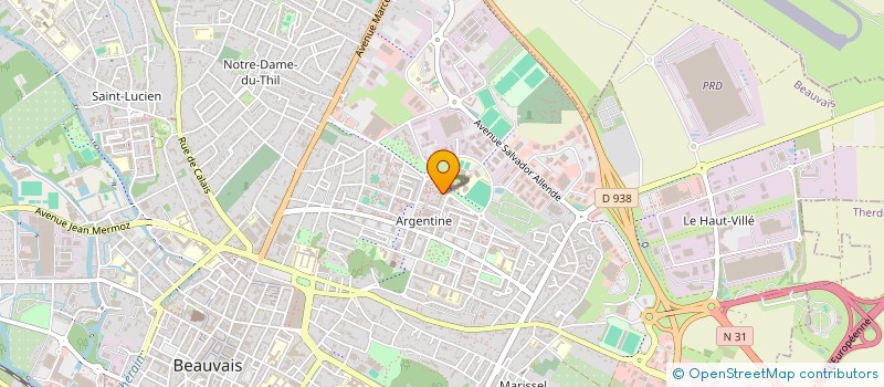 localisation de l'entreprise MONSIEUR HANINE IRID  BEAUVAIS