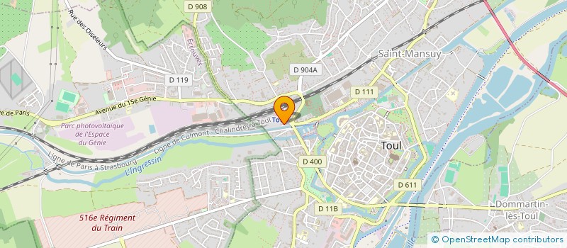 localisation de l'entreprise MONSIEUR HANKYUL BAK  TOUL