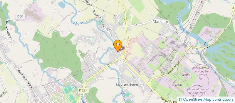 localisation de l'entreprise MONSIEUR HANS COMININI  MOURENX