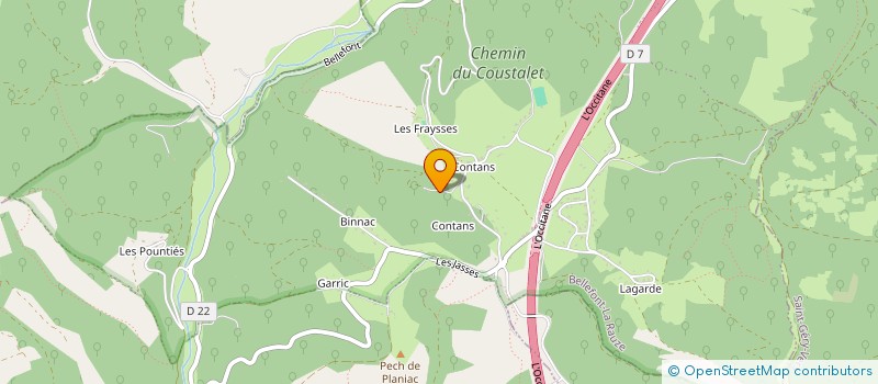 localisation de l'entreprise MONSIEUR HANS DAUDON  BELLEFONT-LA RAUZE