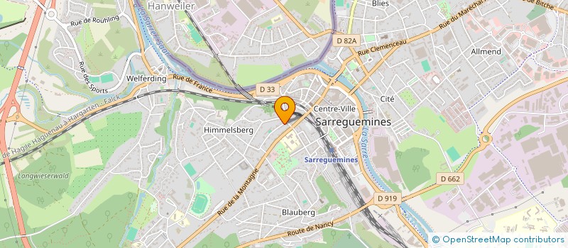 localisation de l'entreprise MONSIEUR HANS FRITSCH à SARREGUEMINES