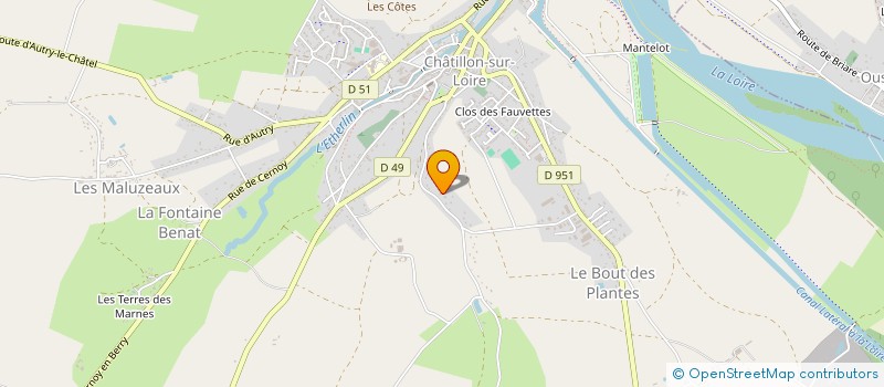 localisation de l'entreprise MONSIEUR HANS JOACHIM VIERTEL à CHATILLON-SUR-LOIRE