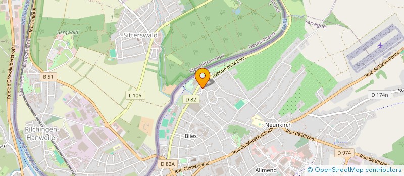 localisation de l'entreprise MONSIEUR HANS-JURGEN BURGARD  SARREGUEMINES