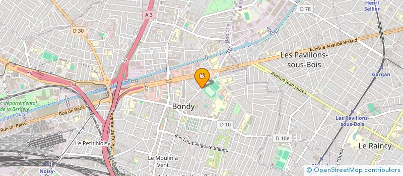 localisation de l'entreprise MONSIEUR HANS KENGNE NZONTEGONG  BONDY