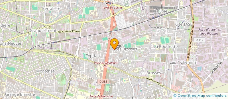 localisation de l'entreprise MONSIEUR HANS-KERAN OBAME OTOGOBE  VILLEURBANNE