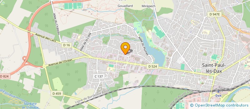 localisation de l'entreprise MONSIEUR HANS LECLERCQ  SAINT-PAUL-LES-DAX